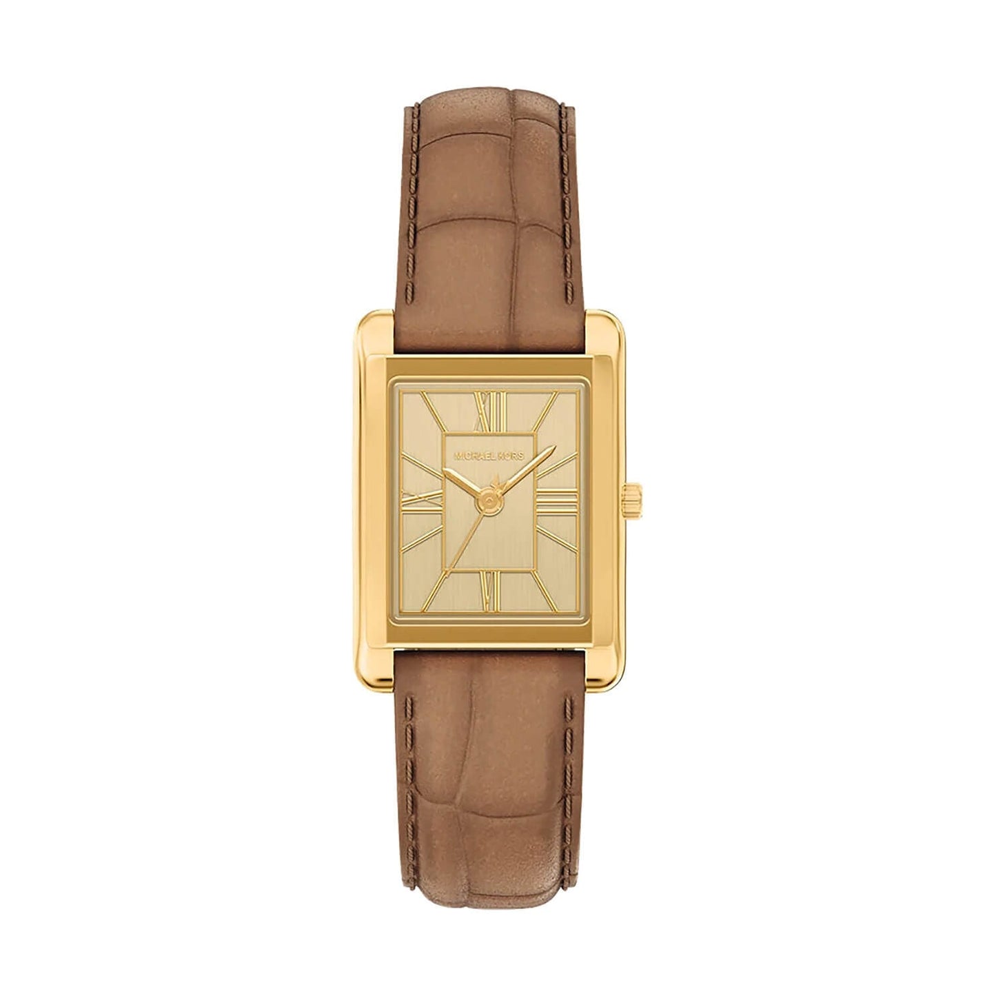 MK ESSEX LADIES BROWN LEATHER WATCH