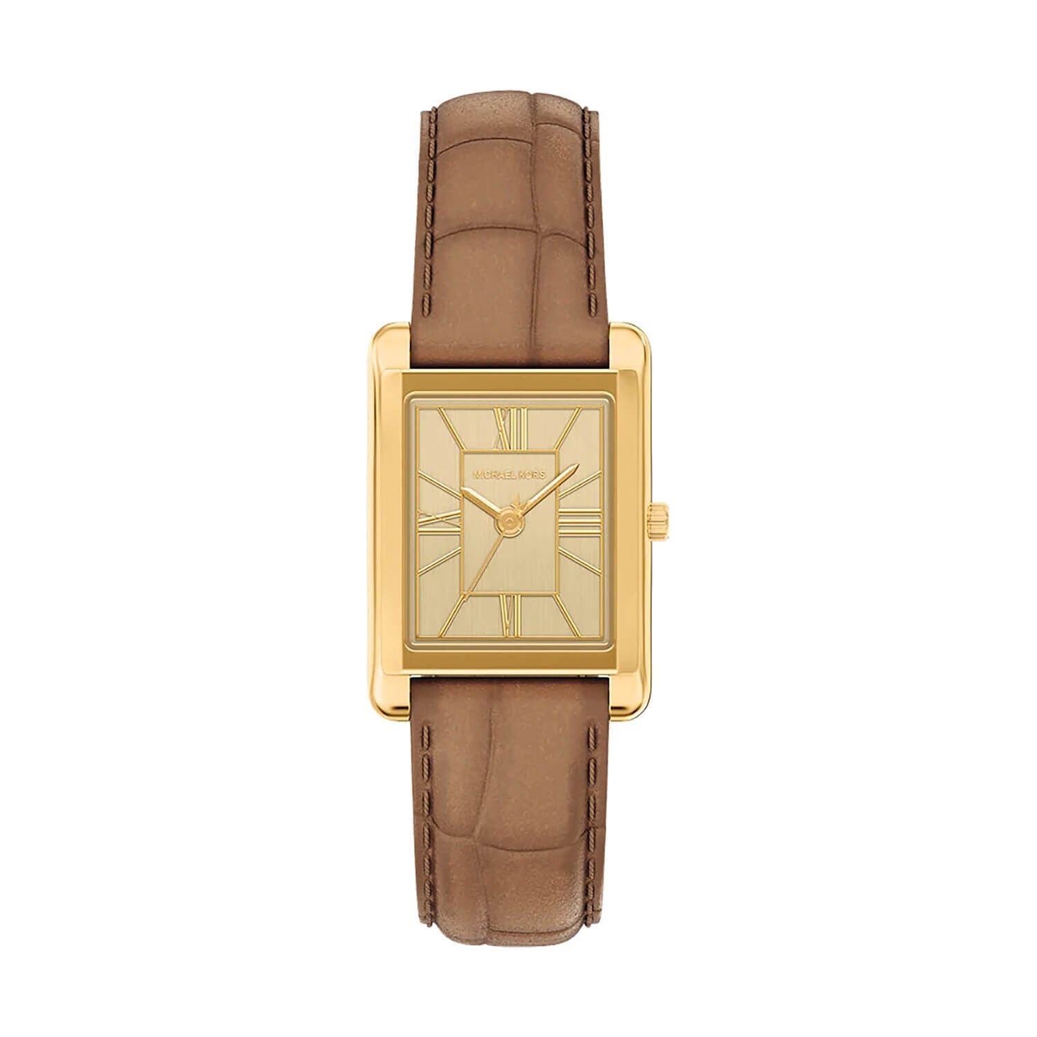 MK ESSEX LADIES BROWN LEATHER WATCH