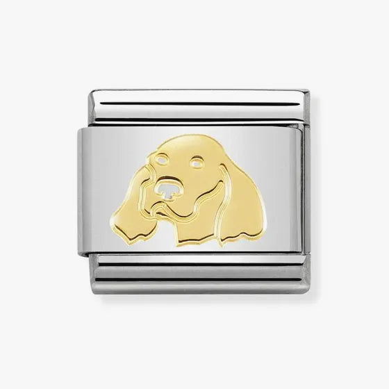 NOMINATION COMPOSABLE CLASSIC LINK IRISH SETTER IN GOLD