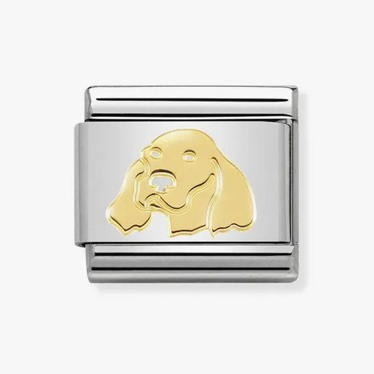 NOMINATION COMPOSABLE CLASSIC LINK IRISH SETTER IN GOLD
