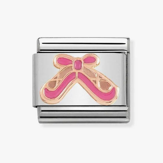 Nomination Composable Classic Link Ballet Shoes pink enamel