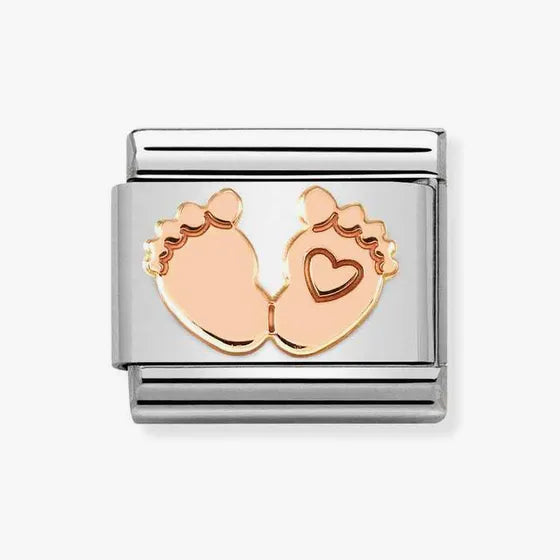 Composable Classic Link Baby Feet Charm