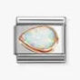 Rosegold White OpaL Nomination Charm