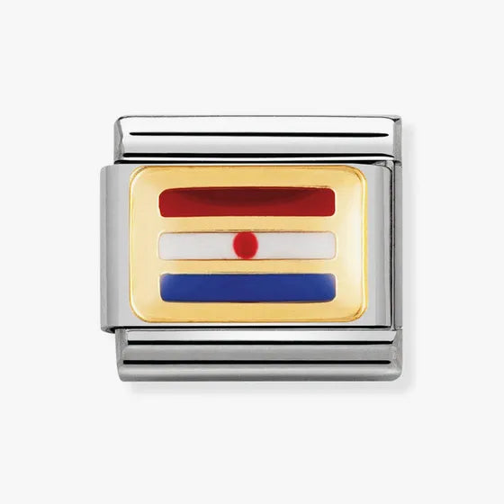 CROATIA FLAG GOLD NOMINATION CHARM