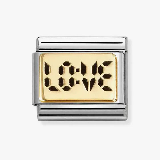 Nomination Classic Gold Digital Love Charm
