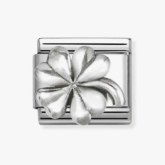 Nomination Classic Silver Four Leaf Clover Charm