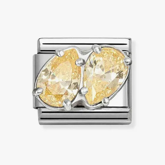 YELLOW DOUBLE DROPS NOMINATION CHARM