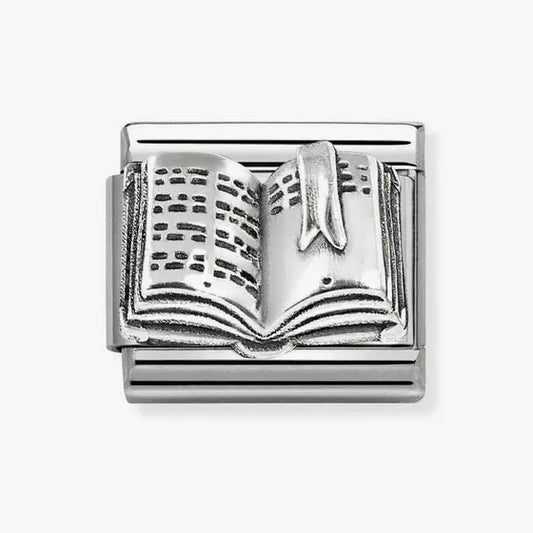 Nomination Composable Classic Link, Book, sterling silver Charm