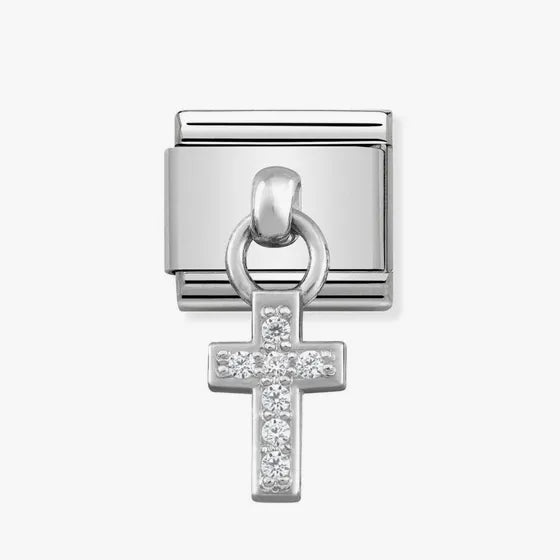 Nomination Composable Classic Link Silver pendant Cross Charm