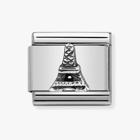 Composable Classic Link Eiffel Tower silver charm