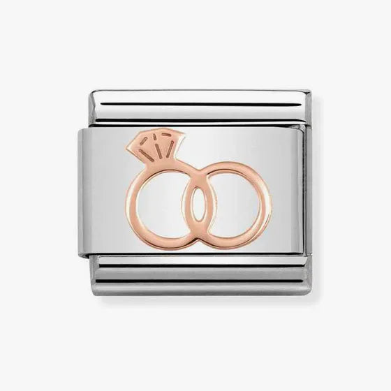 Nomination Composable Classic Link Rose Gold Wedding Rings Charm