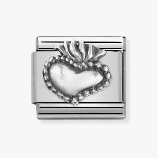 Nomination Classic Silver Sacred Heart Charm