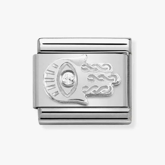 NOMINATION CLASSIC SILVERSHINE HAND OF FATIMA CHARM WITH ZIRCONIA