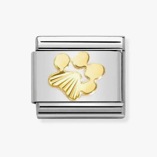 NOMINATION COMPOSABLE CLASSIC LINK, PAW PRINT, ETCHED DETAIL