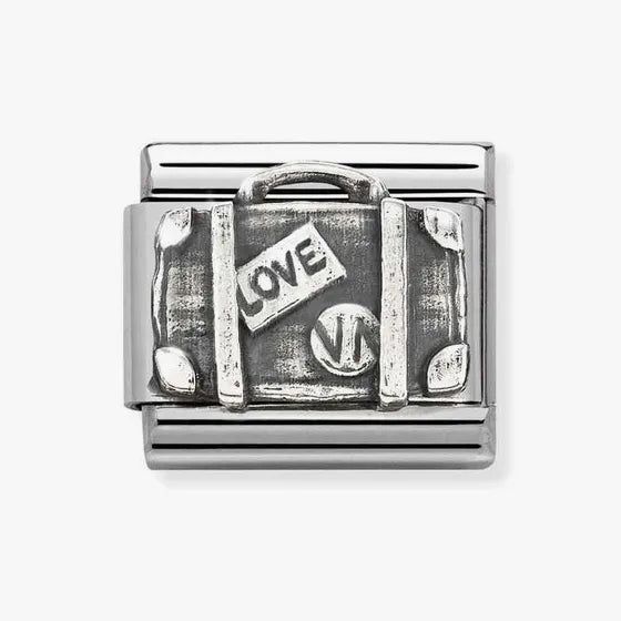 Nomination Classic Silver Suitcase Charm