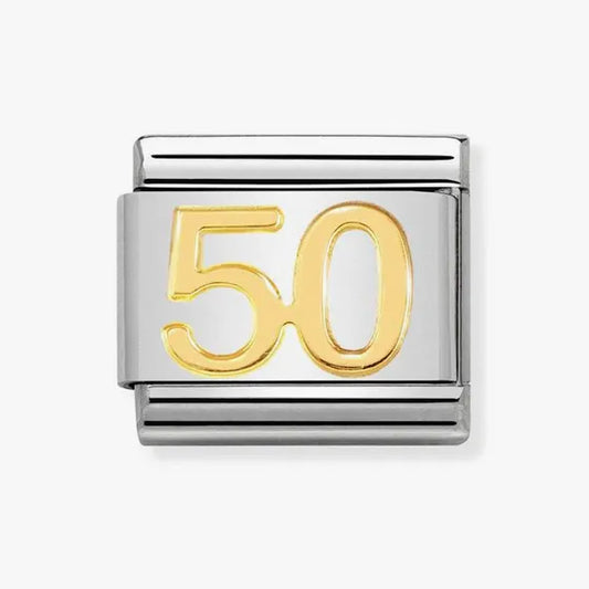 NOMINATION CLASSIC COMPOSABLE LINK WITH NUMBER 50