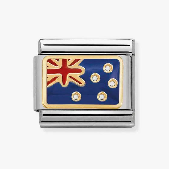 Nomination Classic Gold Australia Flag Charm