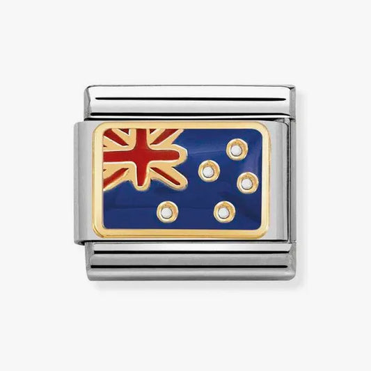 Nomination Classic Gold Australia Flag Charm