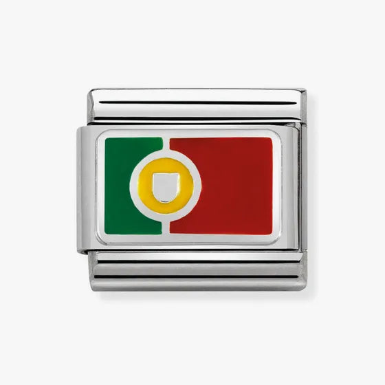 Nomination Classic Silver Portugal Flag Charm