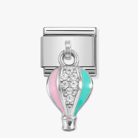 Nomination Classic Silver Hot Air Balloon Pendant Charm