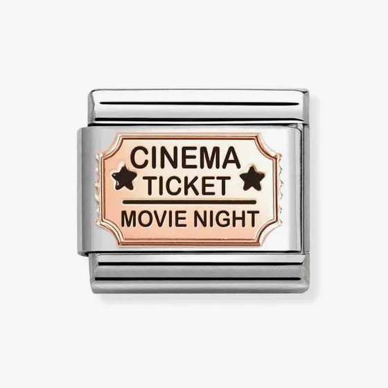 Rosegold Cinema Ticket Nomination Charm