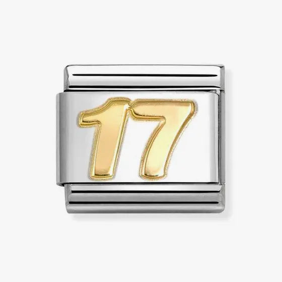 Nomination Classic Gold Number 17 Charm