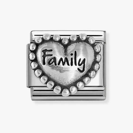 Nomination Composable Classic Link, Heart FAMILY Charm