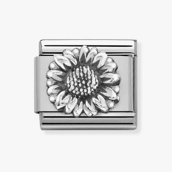 Nomination Composable Classic Link, Silver Sunflower