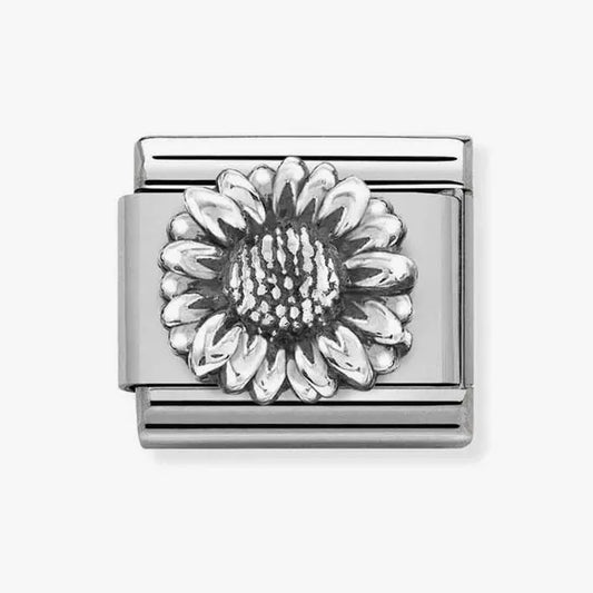Nomination Composable Classic Link, Silver Sunflower