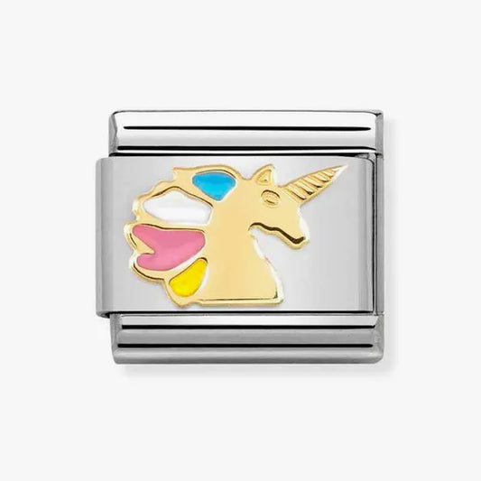 NOMINATION COMPOSABLE LINK, MULTICOLOUR UNICORN CHARM