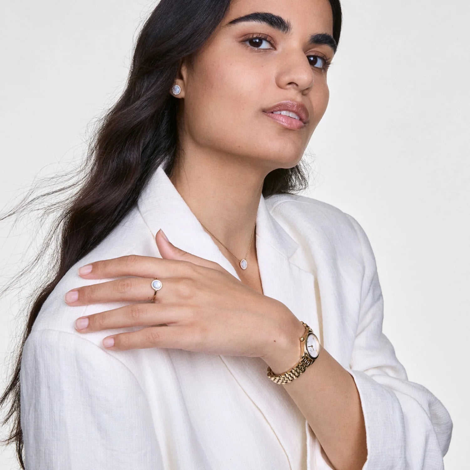 Daniel Wellington Ophelia Ladies Oval Mini Gold Stainless Steel Watch