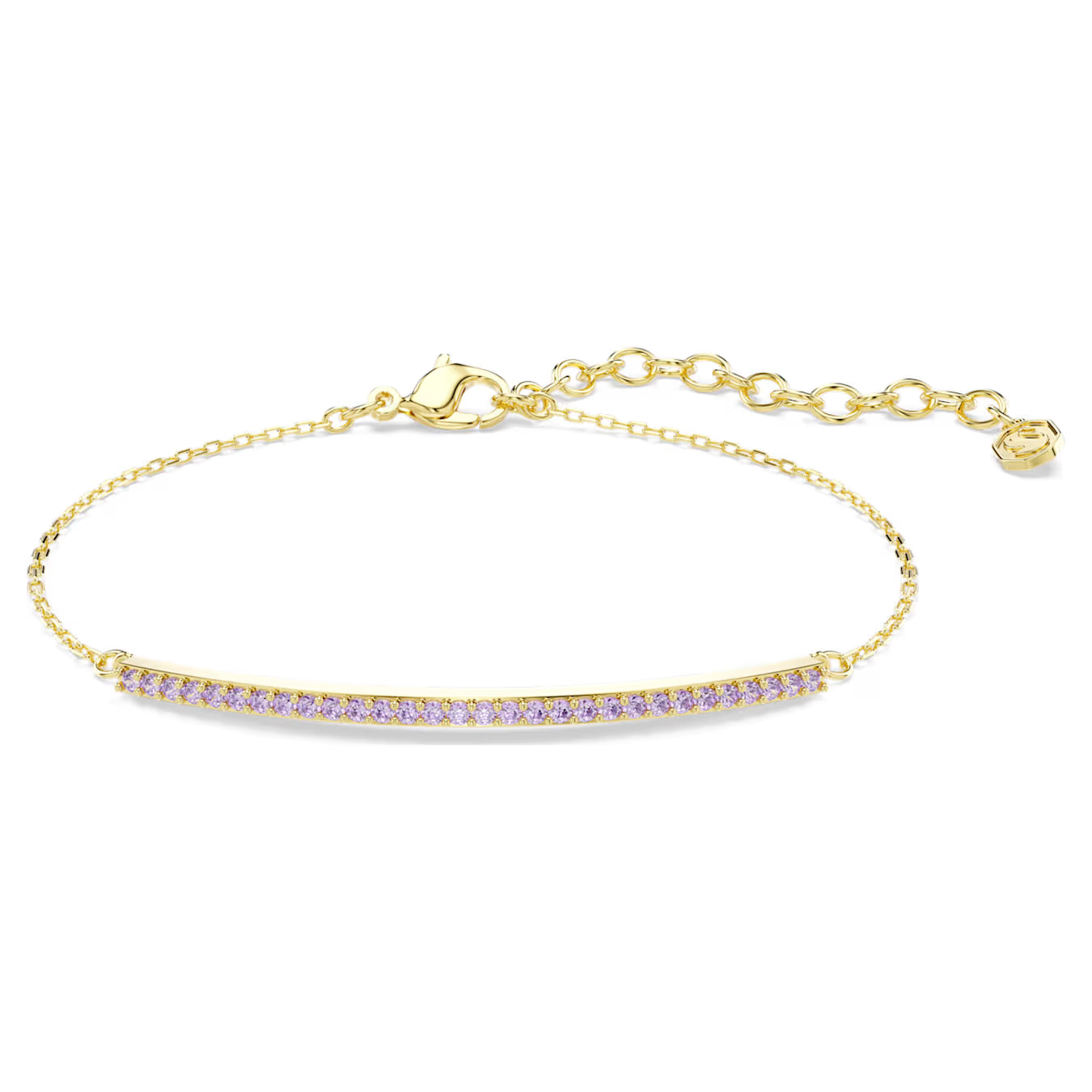 Gold Purple Only Swarovski Bracelet