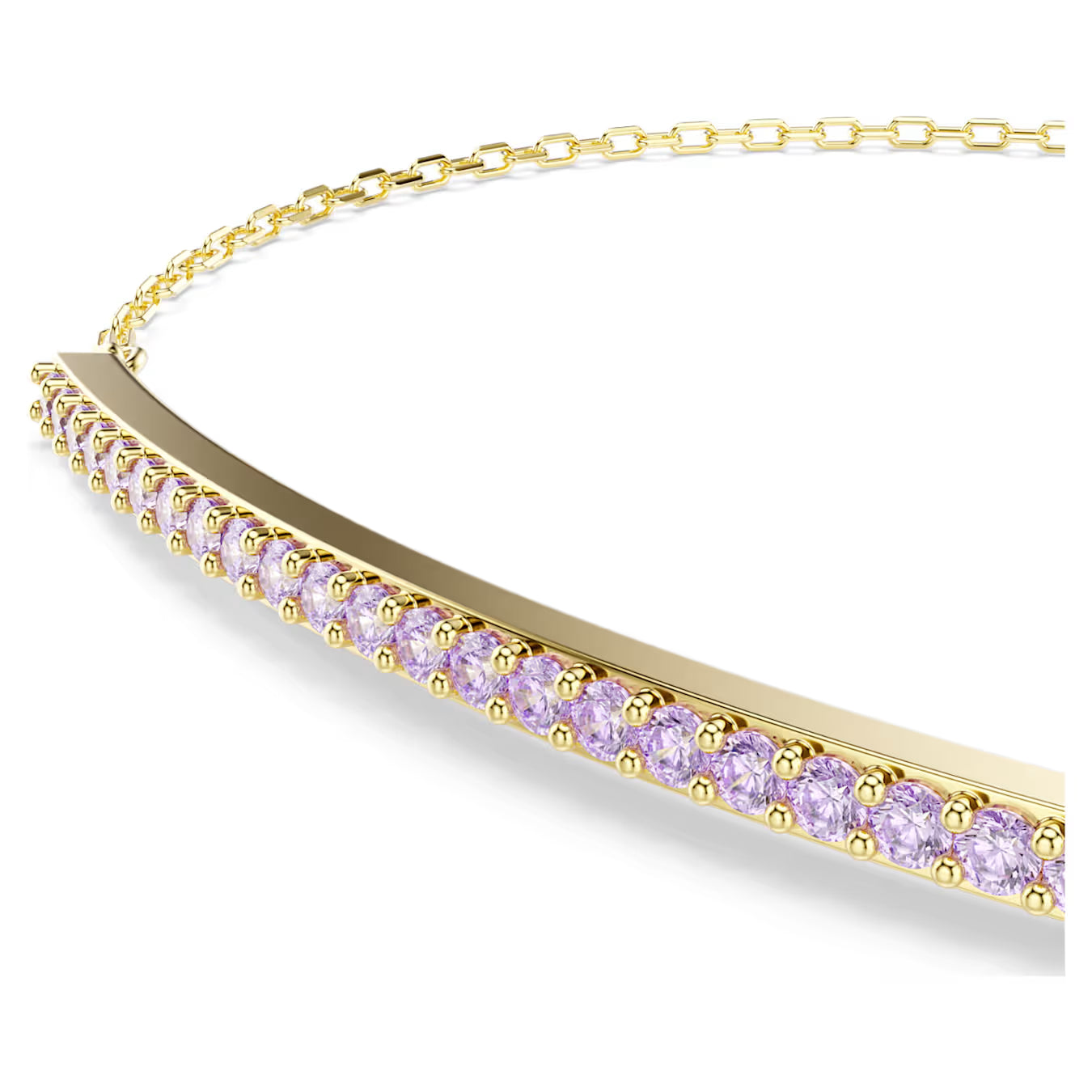 Gold Purple Only Swarovski Bracelet