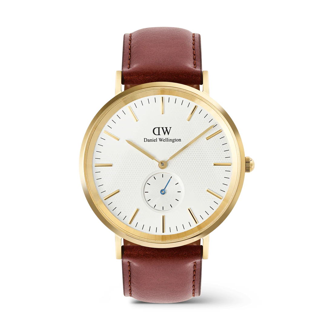 DW CLASSIC ST MAWES GOLD DIAL WATCH