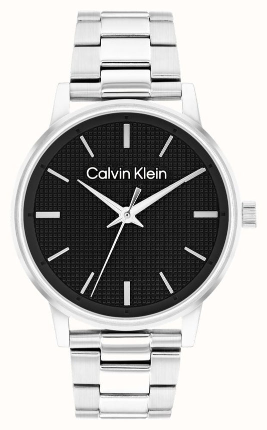 CALVIN KLEIN BLACK DIAL GENTS STAINLESS STEEL WATCH