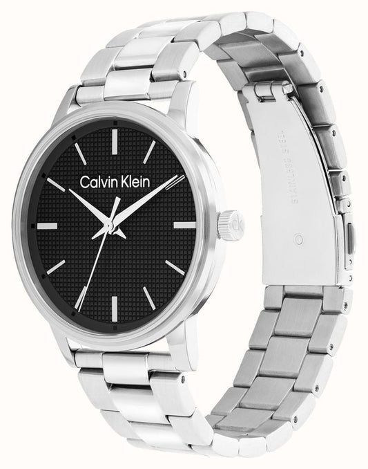 CALVIN KLEIN BLACK DIAL GENTS STAINLESS STEEL WATCH