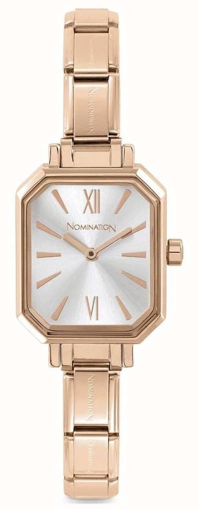 NOMINATION PARIS ROSE GOLD RECTANGULAR WATCH