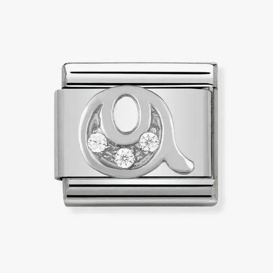 Nomination Classic Silver CZ Letter Q Charm