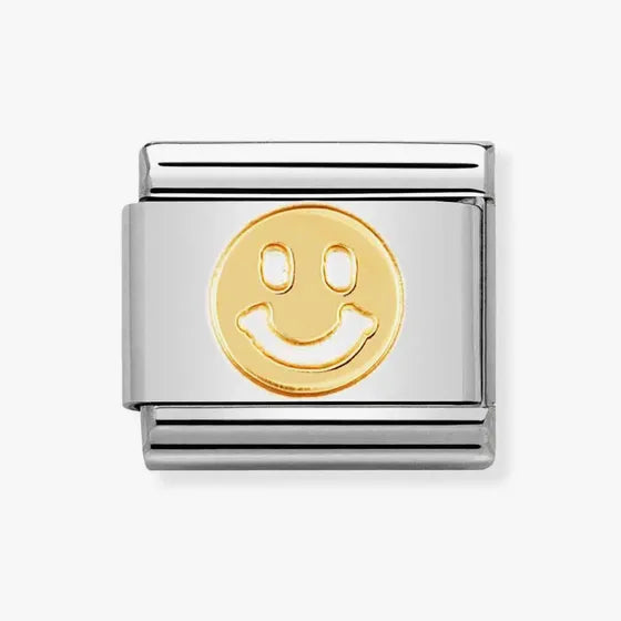 Gold Smiley Face Nomination Charm