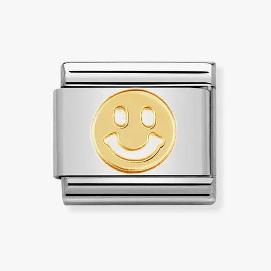 Gold Smiley Face Nomination Charm
