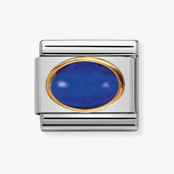 Nomination Classic Gold Lapis Lazuli September Birthstone Charm