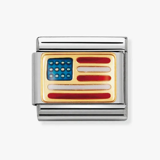NOMINATION COMPOSABLE CLASSIC LINK USA FLAG CHARM