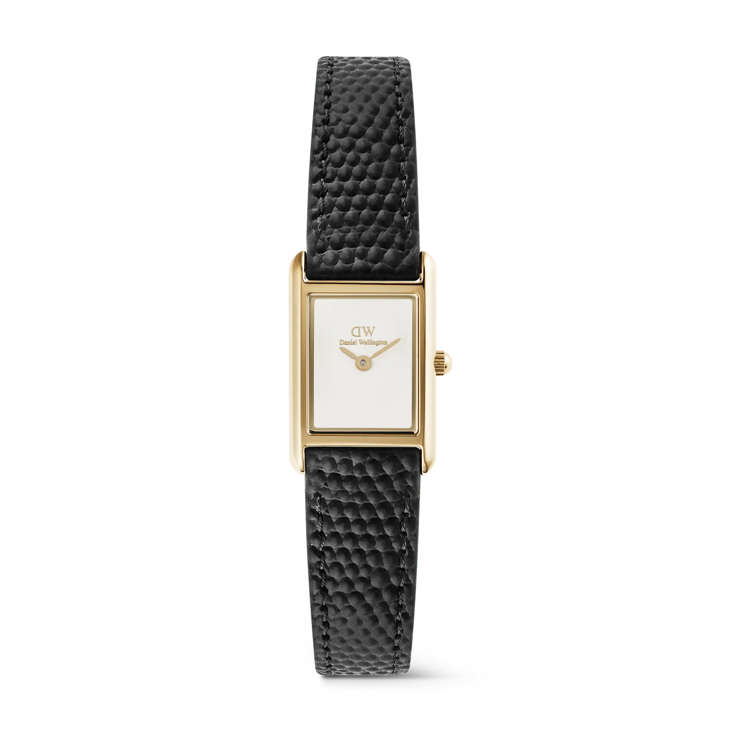DW BOUND MINI BLACK LIZARD LEATHER LADIES WATCH