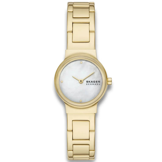 SKAGEN FREJA LILLE LADIES GOLD STAINLESS STEEL WATCH