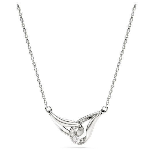 Sterling Silver Classica Interlocking Swarovski Pendant