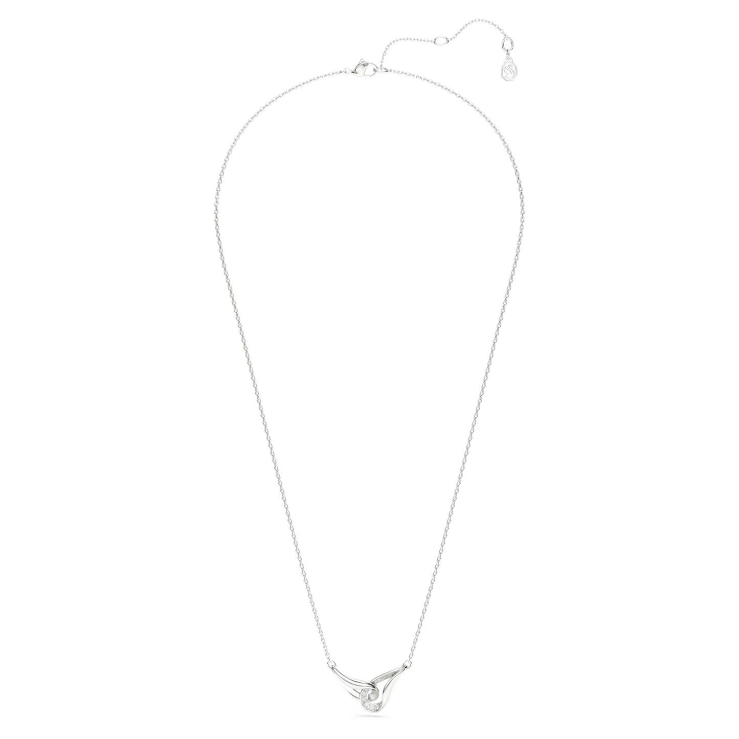 Sterling Silver Classica Interlocking Swarovski Pendant