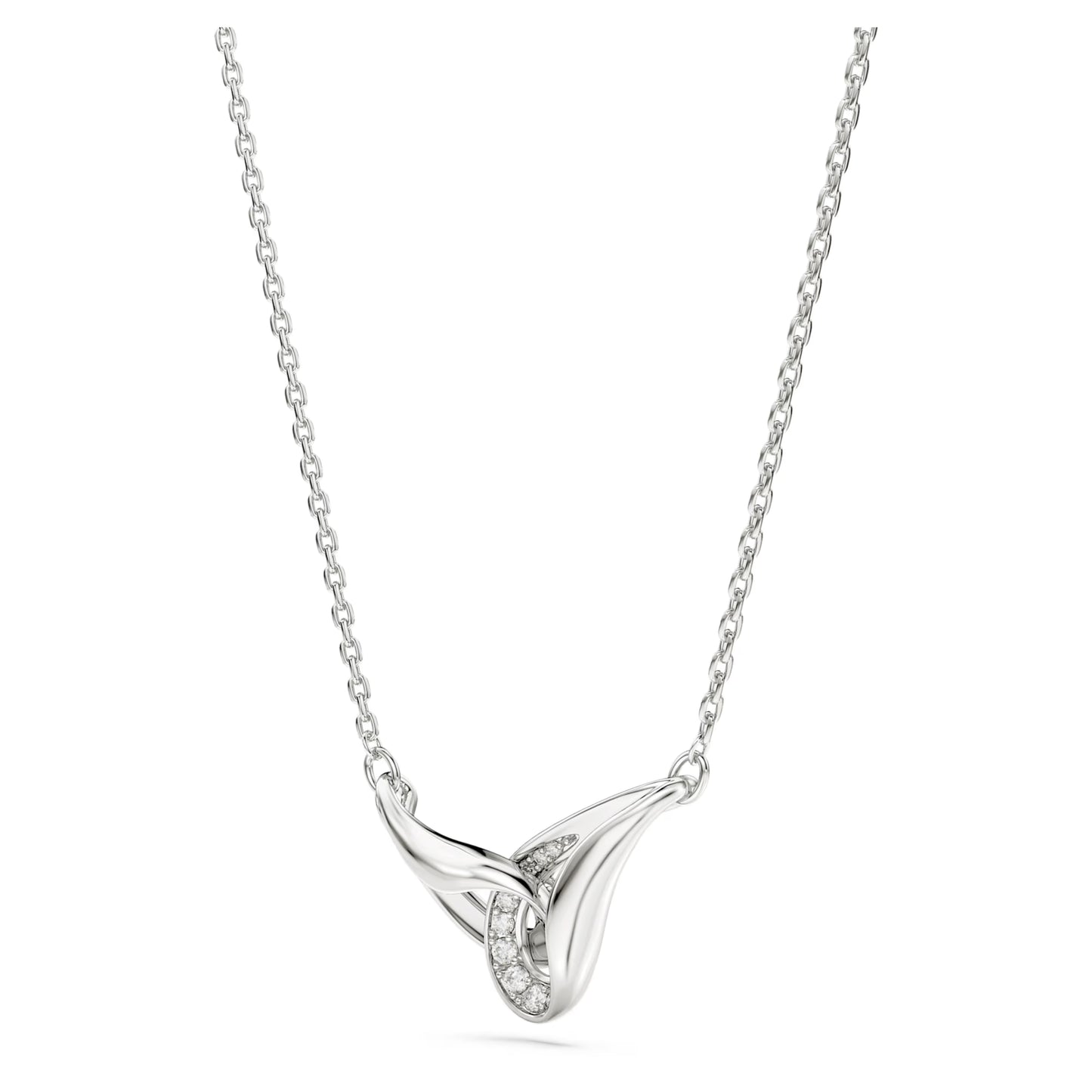 Sterling Silver Classica Interlocking Swarovski Pendant