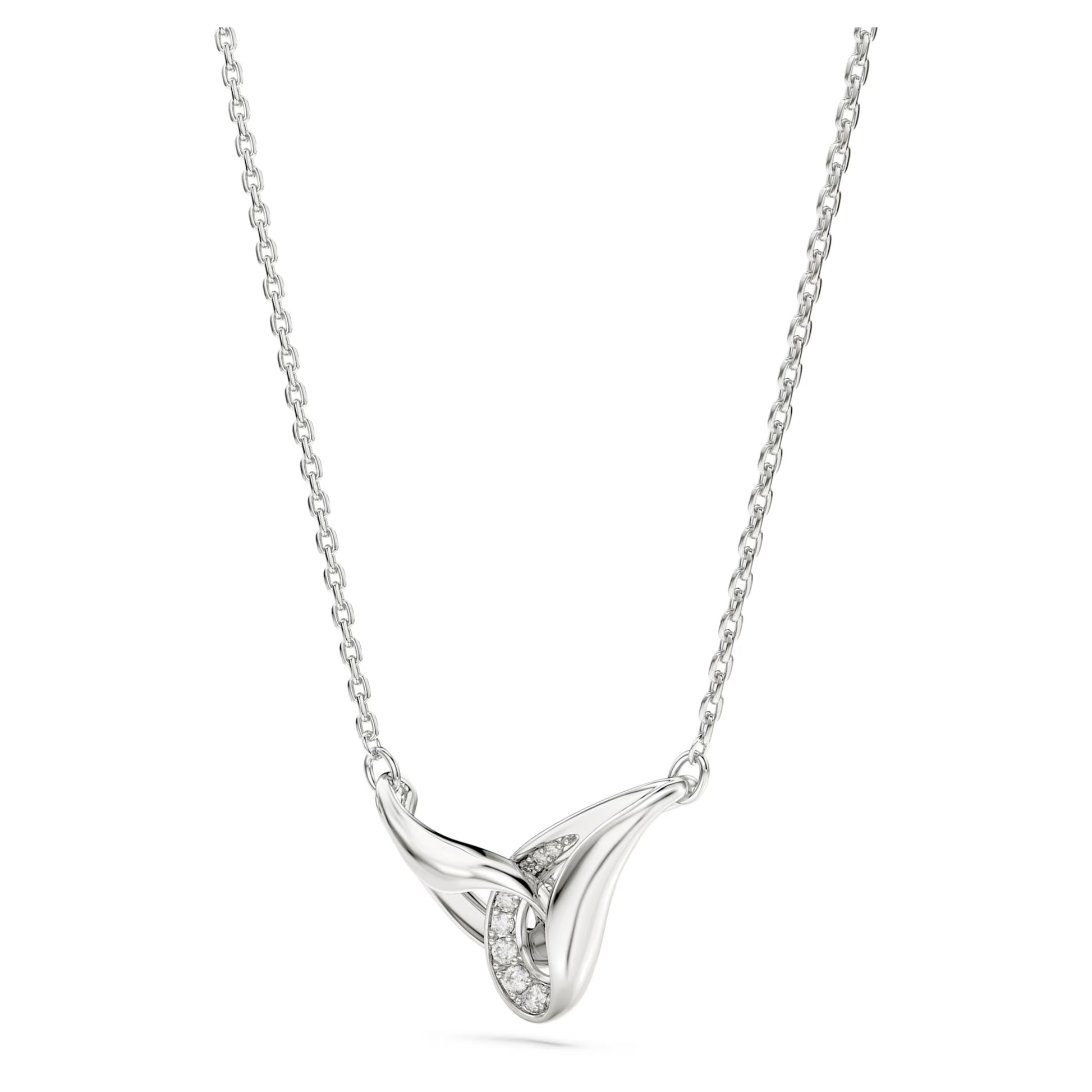 Sterling Silver Classica Interlocking Swarovski Pendant