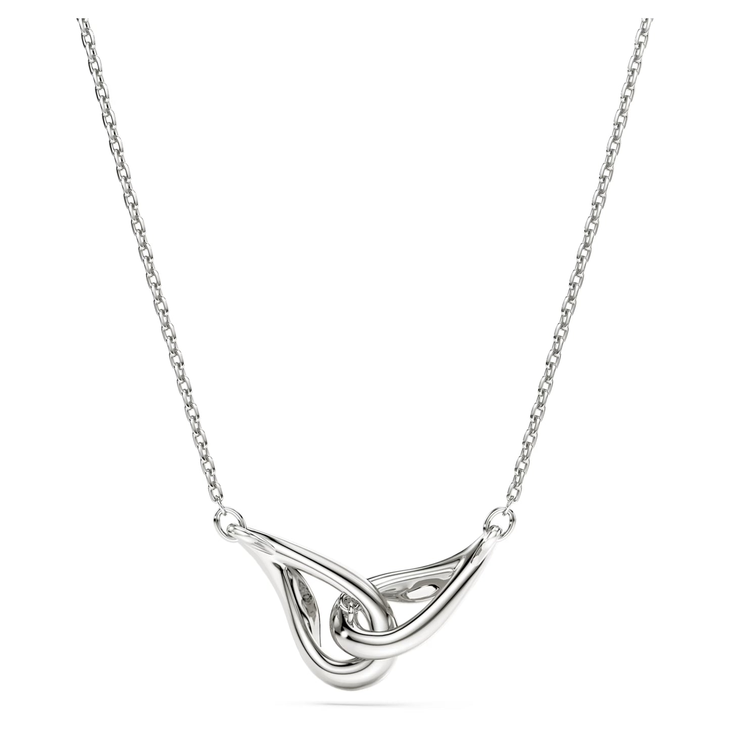 Sterling Silver Classica Interlocking Swarovski Pendant