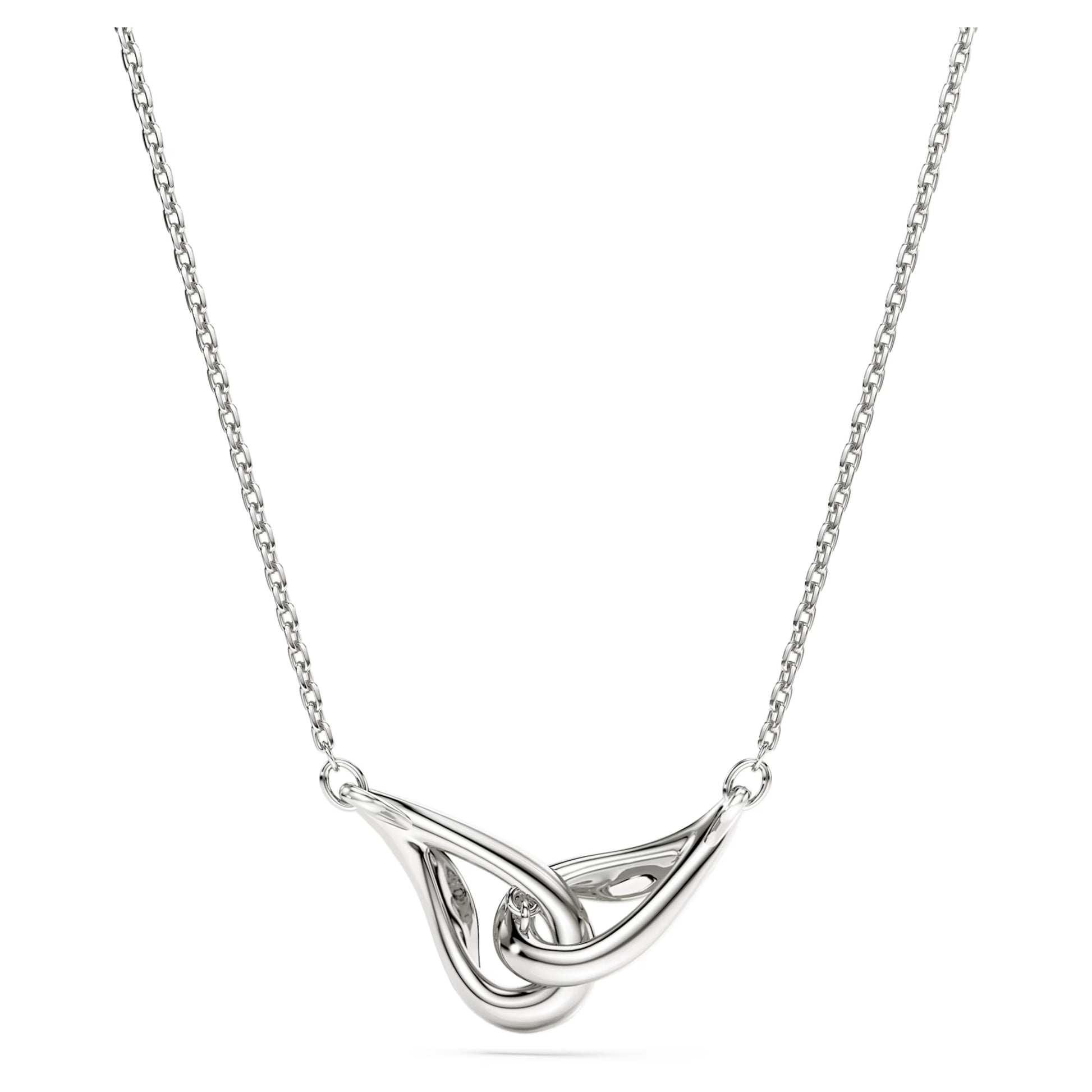 Sterling Silver Classica Interlocking Swarovski Pendant
